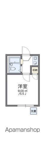 レオパレスホワイトアイランド(1K/1階)の間取り写真