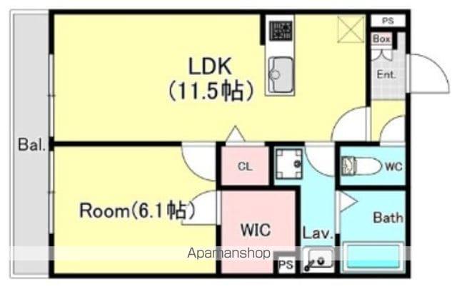 シエーナ松波1(1LDK/2階)の間取り写真