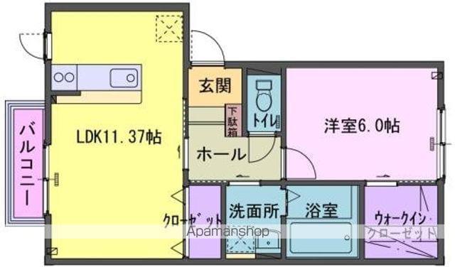フォント・デ・ネージュ(1LDK/1階)の間取り写真