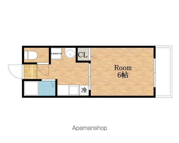 コートデール(1K/1階)の間取り写真