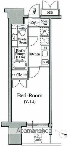 レジディア文京本駒込(1K/2階)の間取り写真