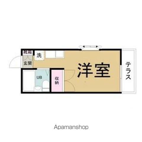 パンシオン・アヴニール(ワンルーム/2階)の間取り写真