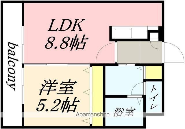 ホープ銭函(1LDK/1階)の間取り写真