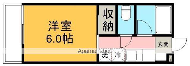 アゼリアマンション(1K/1階)の間取り写真