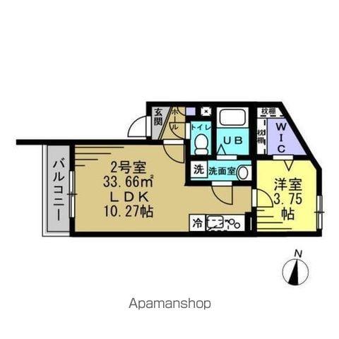 G-PRIME 蘇我(1LDK/1階)の間取り写真