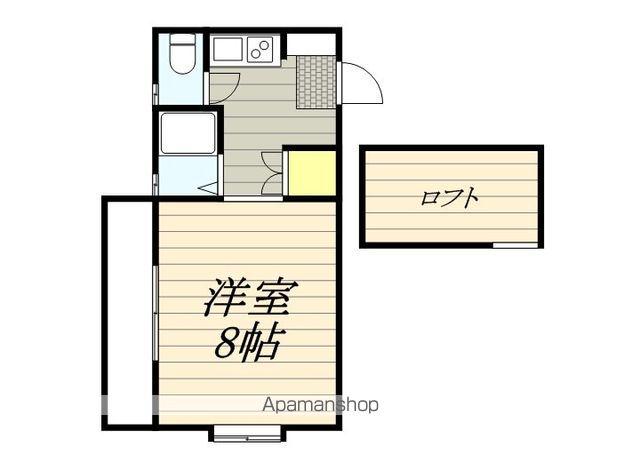 ベルマルシェ(ワンルーム/1階)の間取り写真
