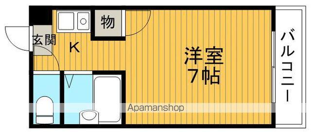 ピアライフ豊中(ワンルーム/2階)の間取り写真