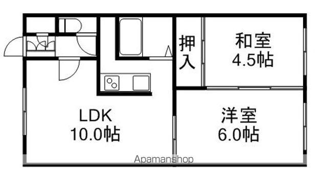 32ハイツ(2LDK/2階)の間取り写真