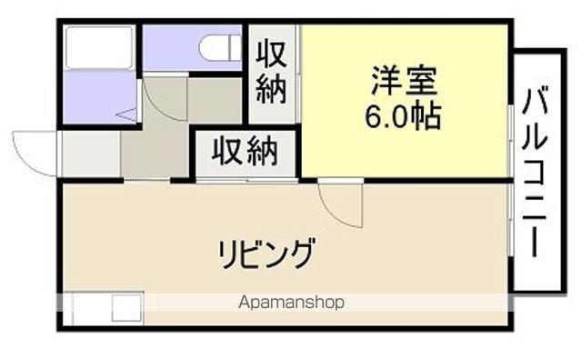 パールハイツⅡ(1LDK/1階)の間取り写真
