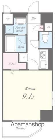 アルシェ新宿(1K/7階)の間取り写真