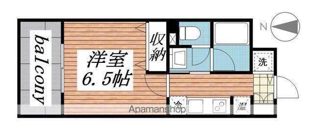 東桜コート(1K/2階)の間取り写真