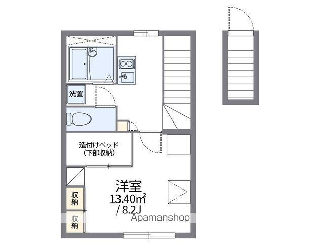 レオパレス山花(1K/2階)の間取り写真