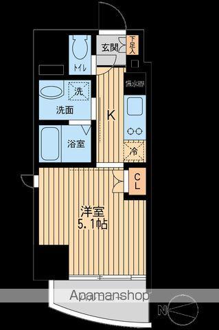 プライムアーバン西大島(1K/14階)の間取り写真