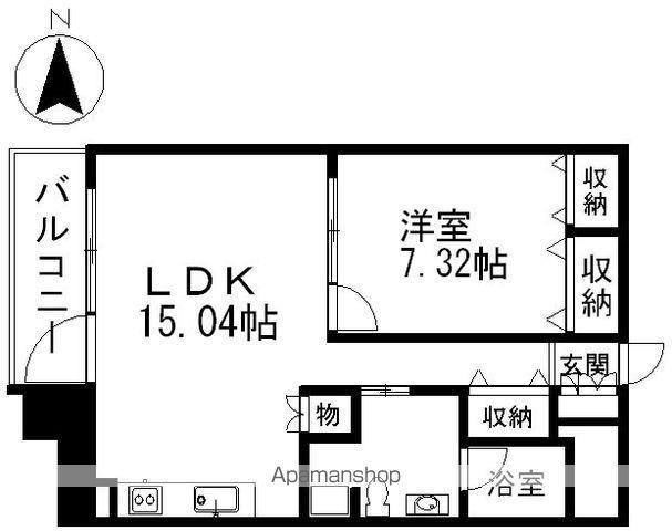 レジディア東桜2(1LDK/6階)の間取り写真