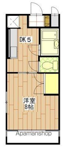 メゾーネマルクI(1DK/4階)の間取り写真