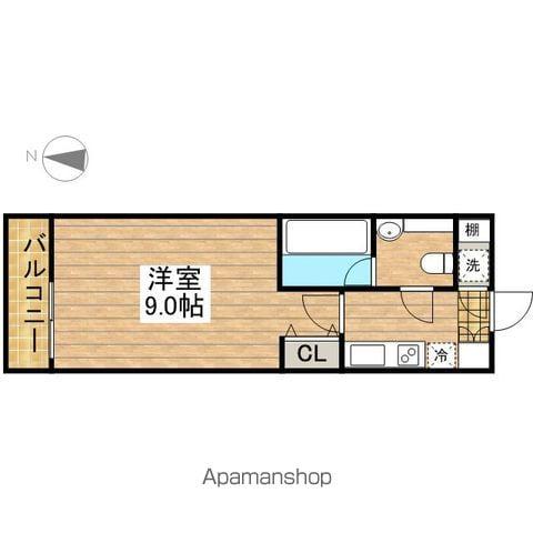 ステージグランデ西調布アジールコート(1K/3階)の間取り写真