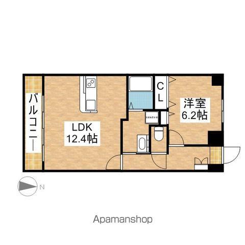 セントラルコート千代田(1LDK/9階)の間取り写真