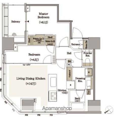 パークホームズ浜松町 14階階 間取り