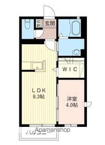 メゾン・ジュネス(1LDK/1階)の間取り写真