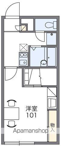 レオパレステツ壱番館(1K/1階)の間取り写真