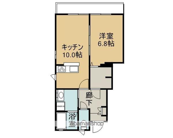 シエスタ A(1LDK/1階)の間取り写真