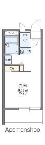 レオパレスサンローズ(1K/3階)の間取り写真