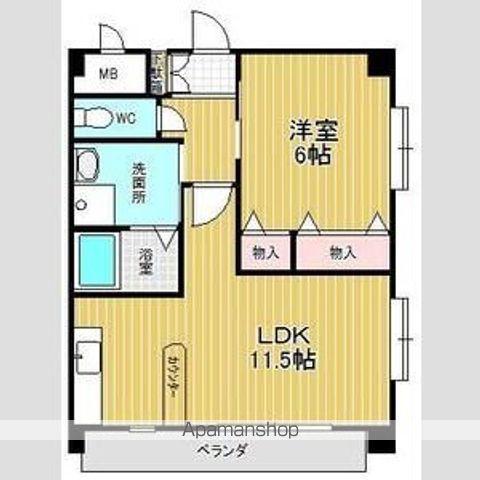 K・S PARK(1LDK/2階)の間取り写真