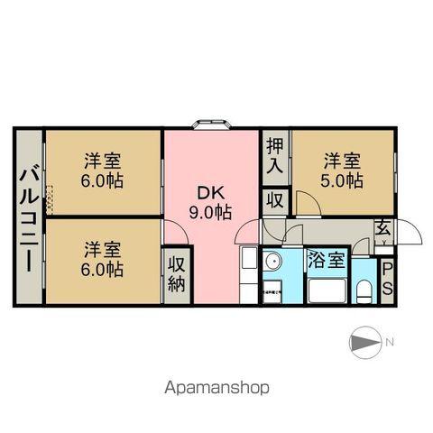 スパジオ665(3DK/3階)の間取り写真