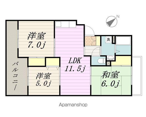 ボアクレールA(3LDK/1階)の間取り写真