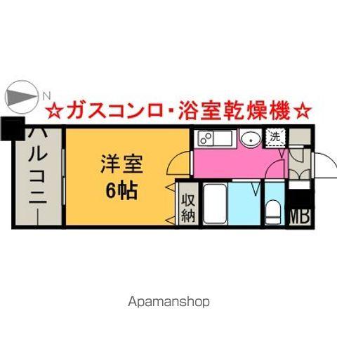 プレサンス名古屋駅前(1K/2階)の間取り写真
