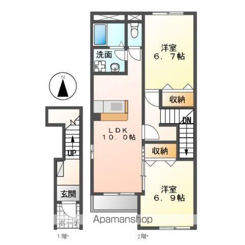アーバンコートM(2LDK/2階)の間取り写真