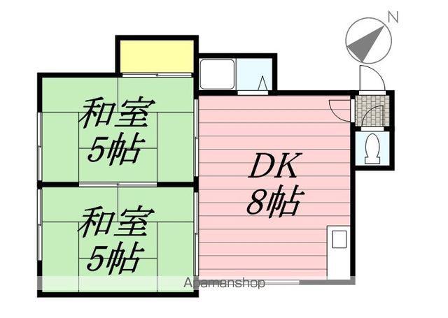 琴似ソフトハイツ(2DK/2階)の間取り写真