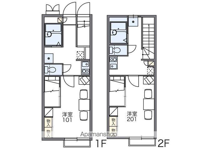 レオパレスこんどう(1K/1階)の間取り写真