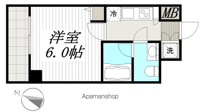 RELUXIA横濱吉野町Ⅱ(1K/7階)の間取り写真