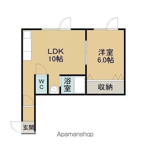 K2MC(1LDK/1階)の間取り写真