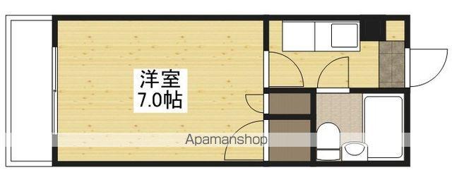 山本ビル(1K/3階)の間取り写真