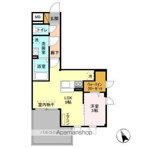 グランシャリオ(1LDK/2階)の間取り写真