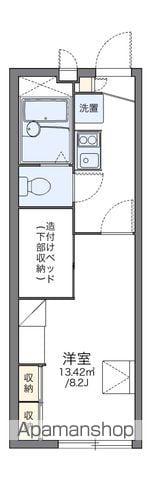 レオパレスアキ(1K/2階)の間取り写真