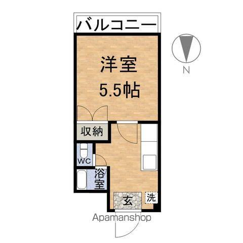 FERIO(1K/2階)の間取り写真