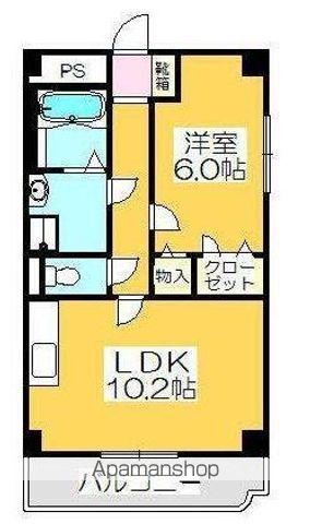 PEACE HOUSE MⅢ(1LDK/2階)の間取り写真