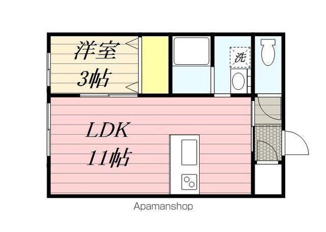 ロイヤルレセンテA(1LDK/1階)の間取り写真