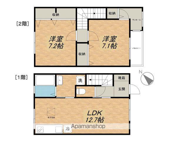 ＪＵＭＥＡＵＸ（ジュモー）(2LDK)の間取り写真