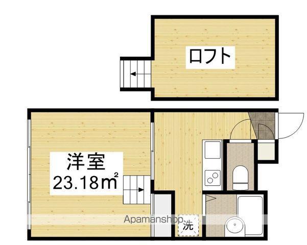 レオパレスマツナミ(1K/1階)の間取り写真