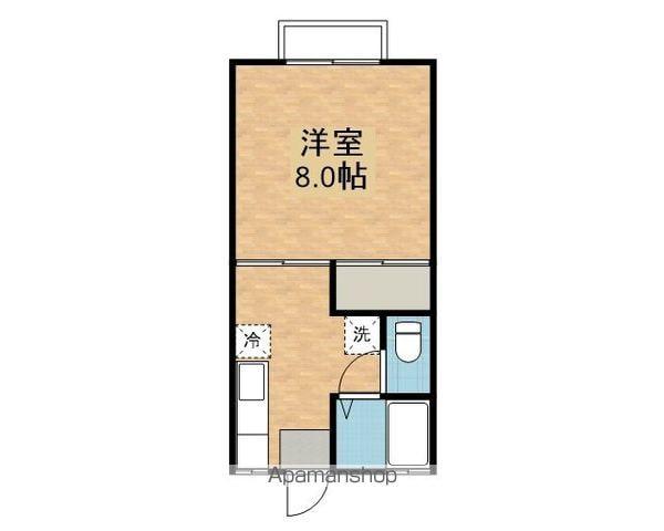 PRIMARY上田(1K/2階)の間取り写真