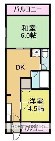 レジデンス三幸台(2DK/3階)の間取り写真