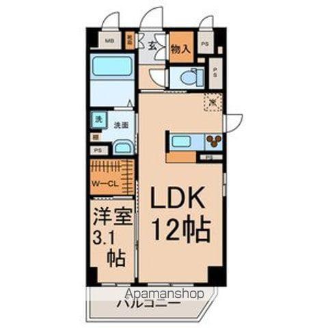 LA CANTABILE(1LDK/1階)の間取り写真