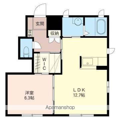 ラメール(1LDK/1階)の間取り写真