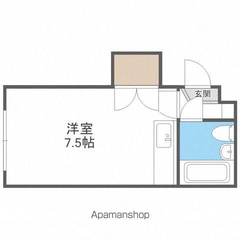 メゾン札幌N26W5(ワンルーム/4階)の間取り写真