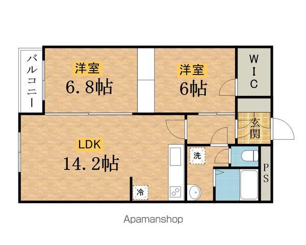 カーサ・ペロ八王子(2LDK/3階)の間取り写真