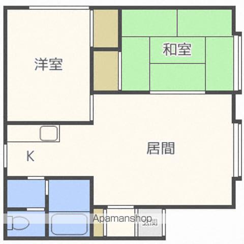 百合が原アベニューD棟(2LDK/3階)の間取り写真